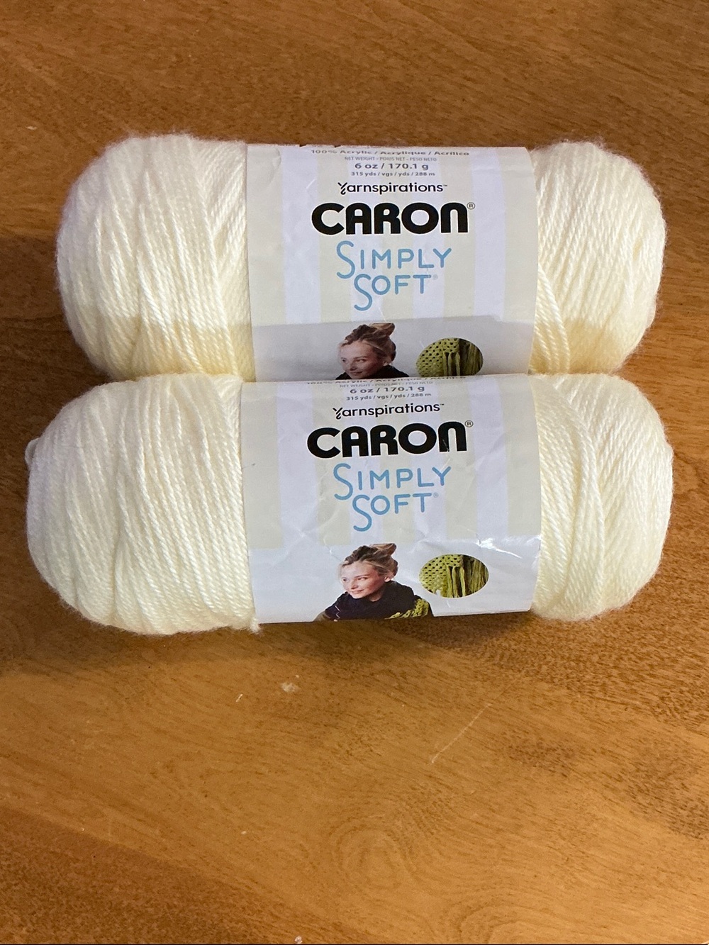 Caron Simply Soft Yarn - Off-White